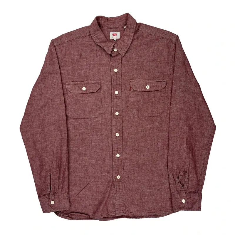 Levis Shirt - Large Red Cotton