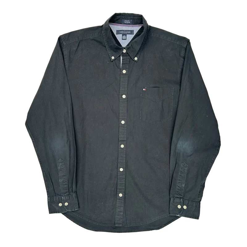 Tommy Hilfiger Shirt - Large Black Cotton
