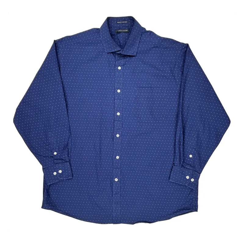 Tommy Hilfiger Polka Dot Shirt - XL Blue Cotton