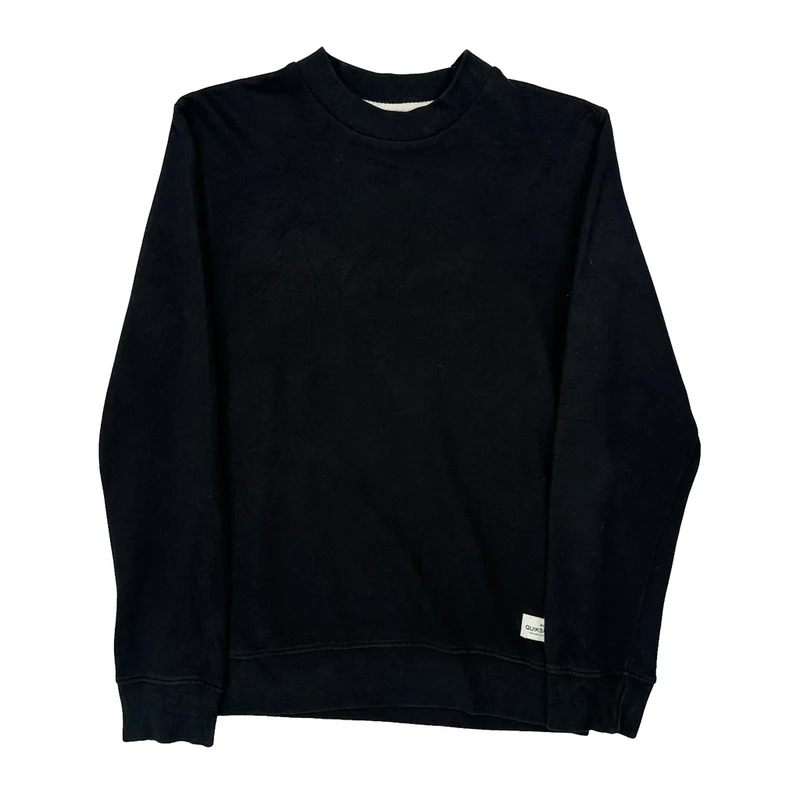 Quiksilver Sweatshirt - Medium Black Cotton