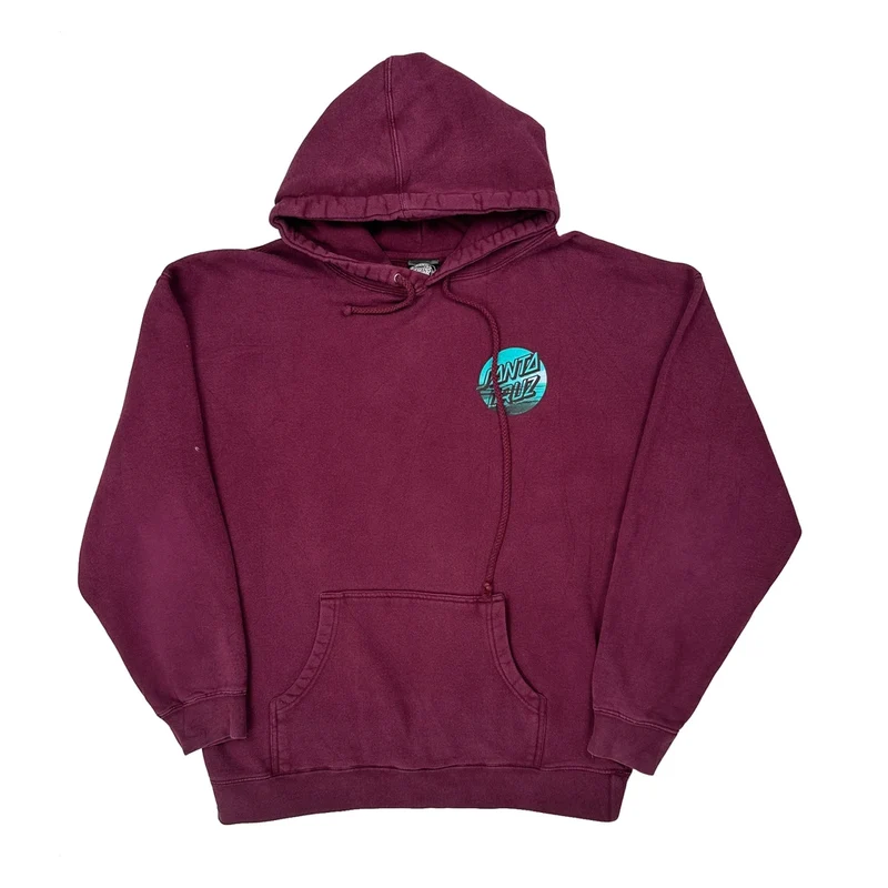 Santa Cruz Hoodie - XL Burgundy Cotton