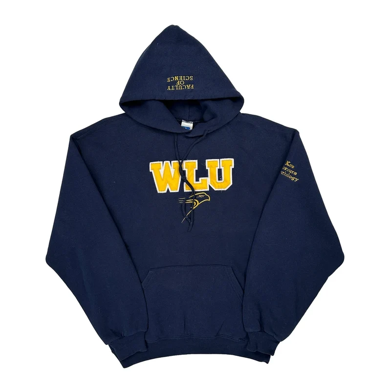 Faculty Of Science Russell Athletic College Hoodie - Large Navy Cotton