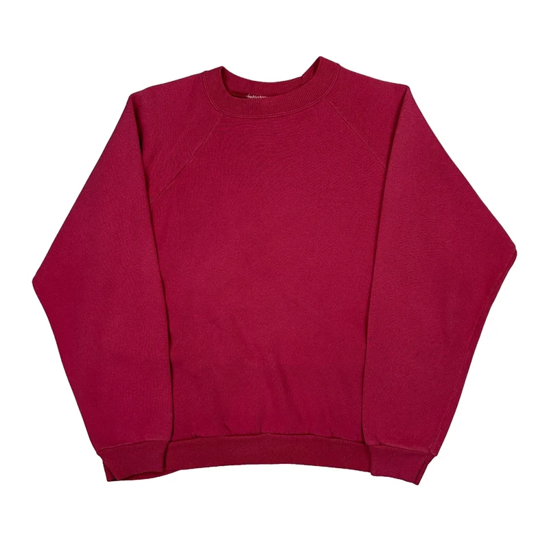 Hanes Sweatshirt - Large Red Cotton Blend