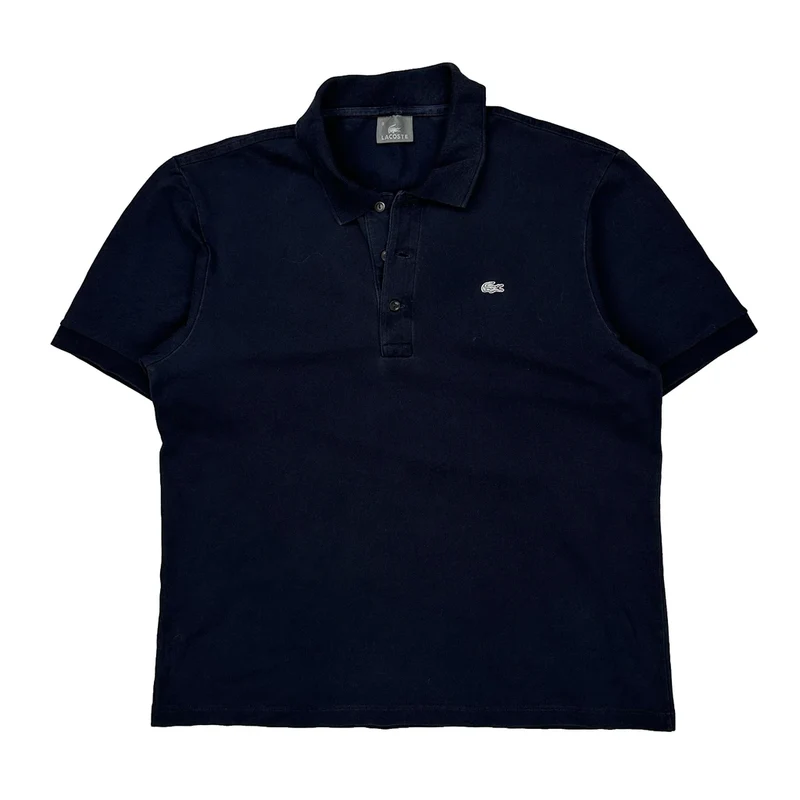 Lacoste Polo Shirt - XL Navy Cotton