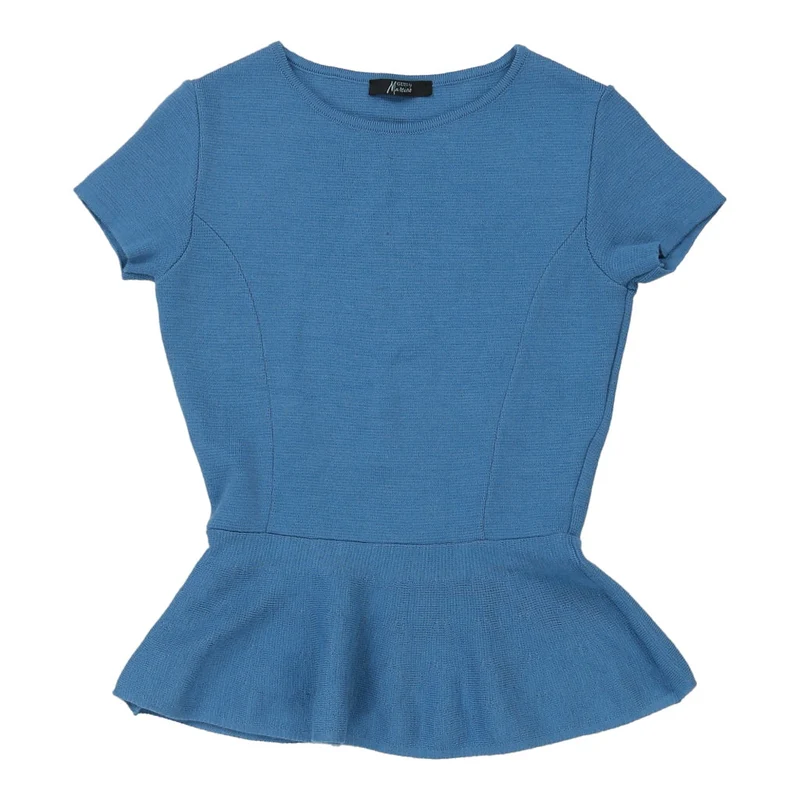 Guess Top - Medium Blue Wool Blend