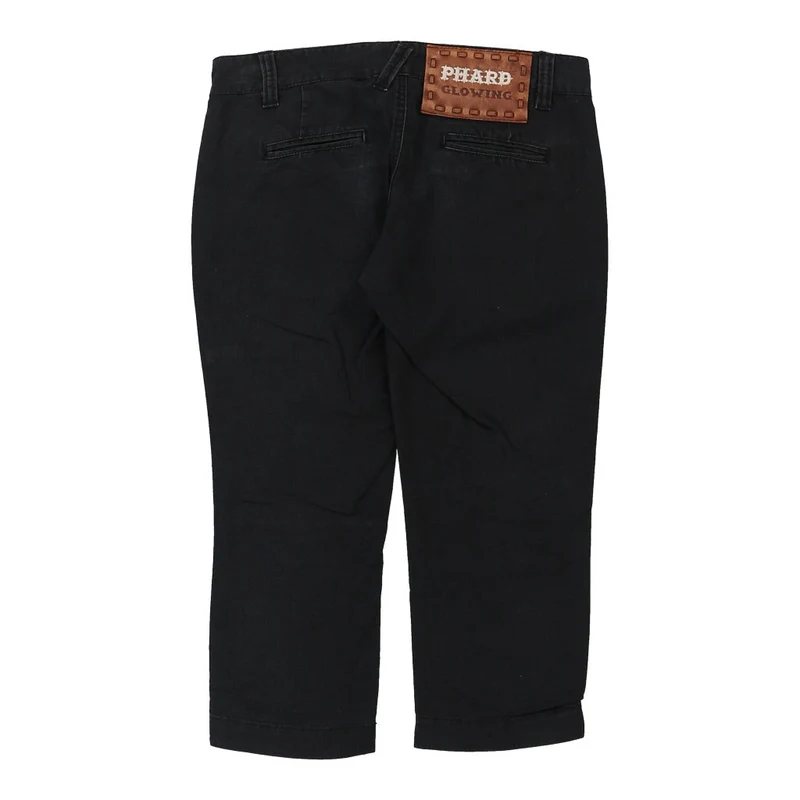 3/4 Length Phard Shorts - 28W UK 6 Black Cotton
