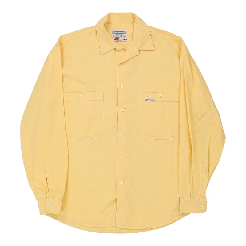 Wampum Shirt - Small Yellow Cotton