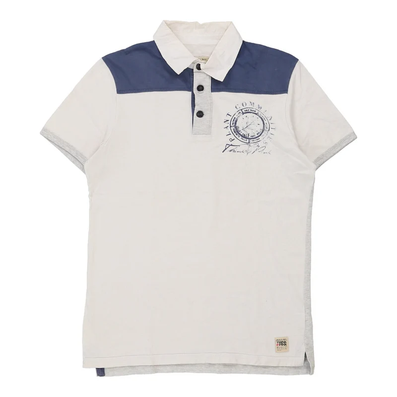 Think Pink Polo Shirt - Large White Cotton