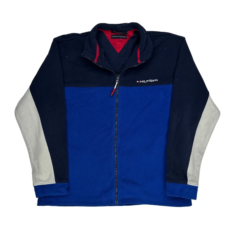 Tommy Hilfiger Spellout Fleece - XL Blue Polyester
