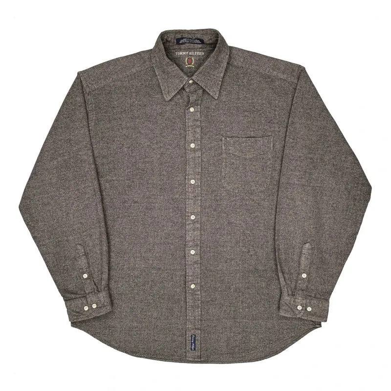 Tommy Hilfiger Shirt - XL Brown Cotton