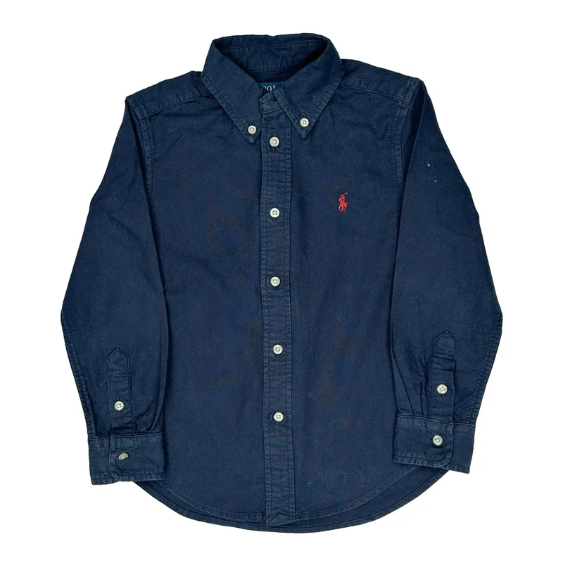 Age 4 Polo By Ralph Lauren Shirt - Small Navy Cotton