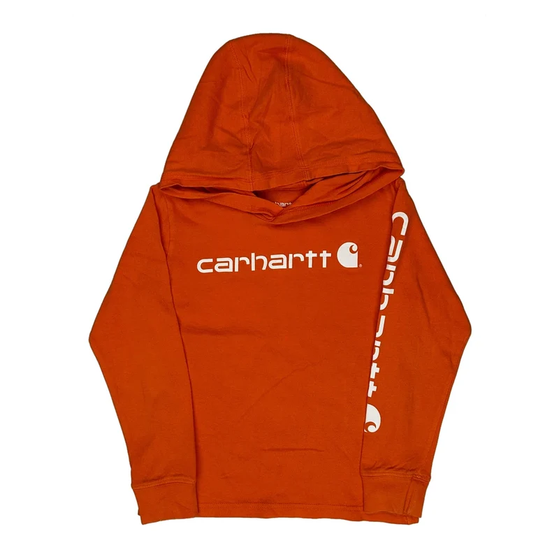 Age 5 Carhartt Hoodie - Small Orange Cotton