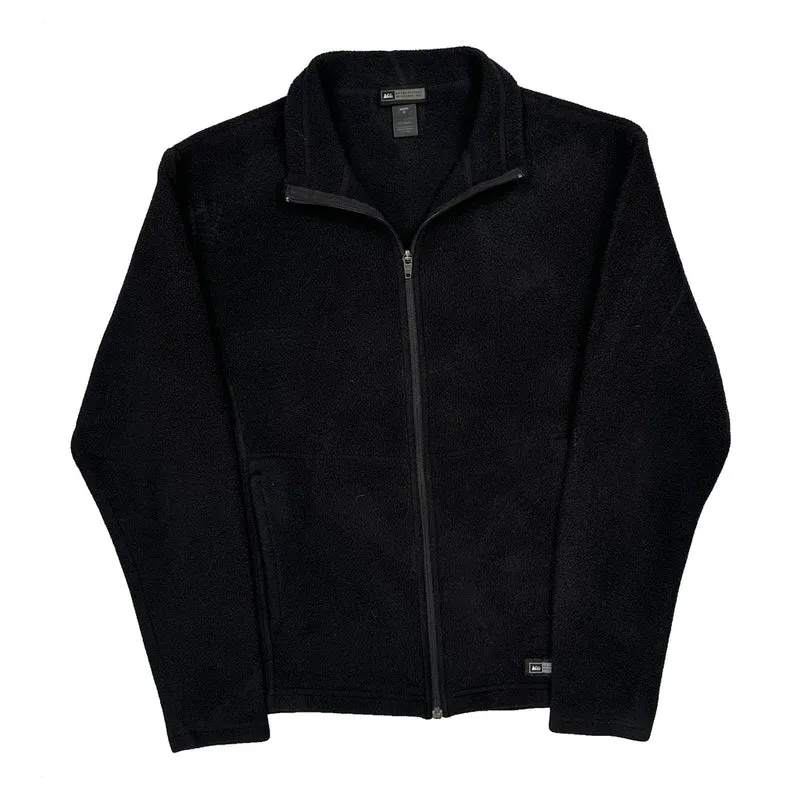 Rei Fleece Jacket - Medium Black Polyester