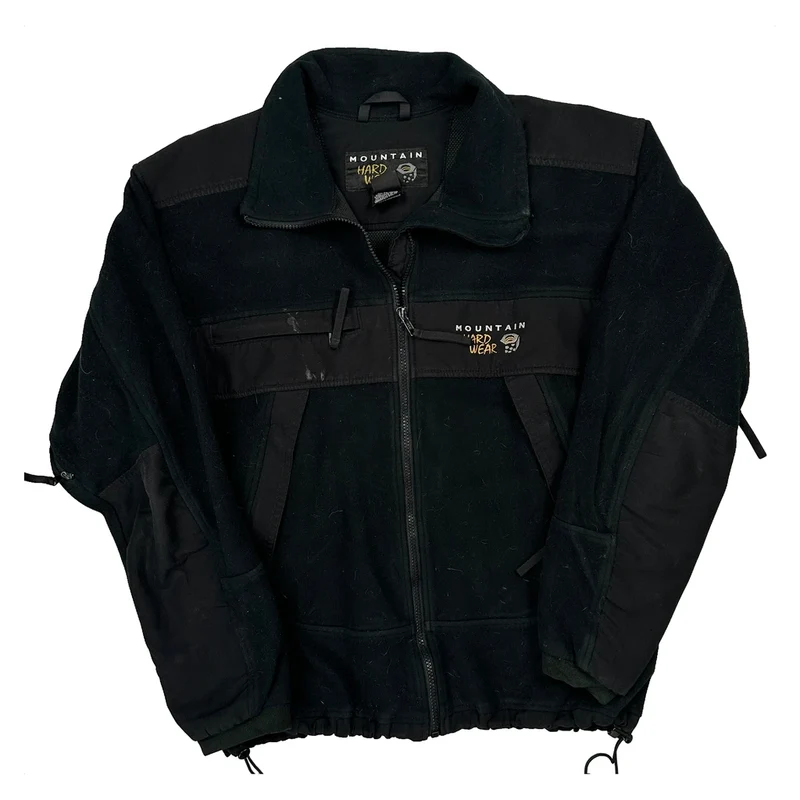 Mountain Hard Wear Fleece Jacket - Large Black Polyester