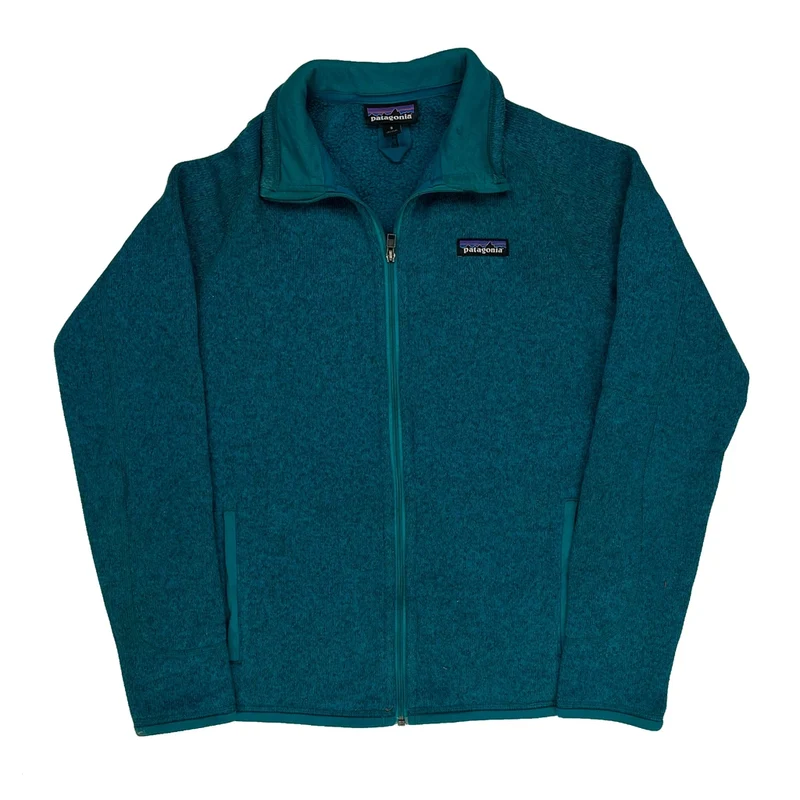 Patagonia Fleece Jacket - Small Blue Polyester