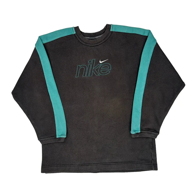 Age 8 Nike Spellout Sweatshirt - Small Black Cotton