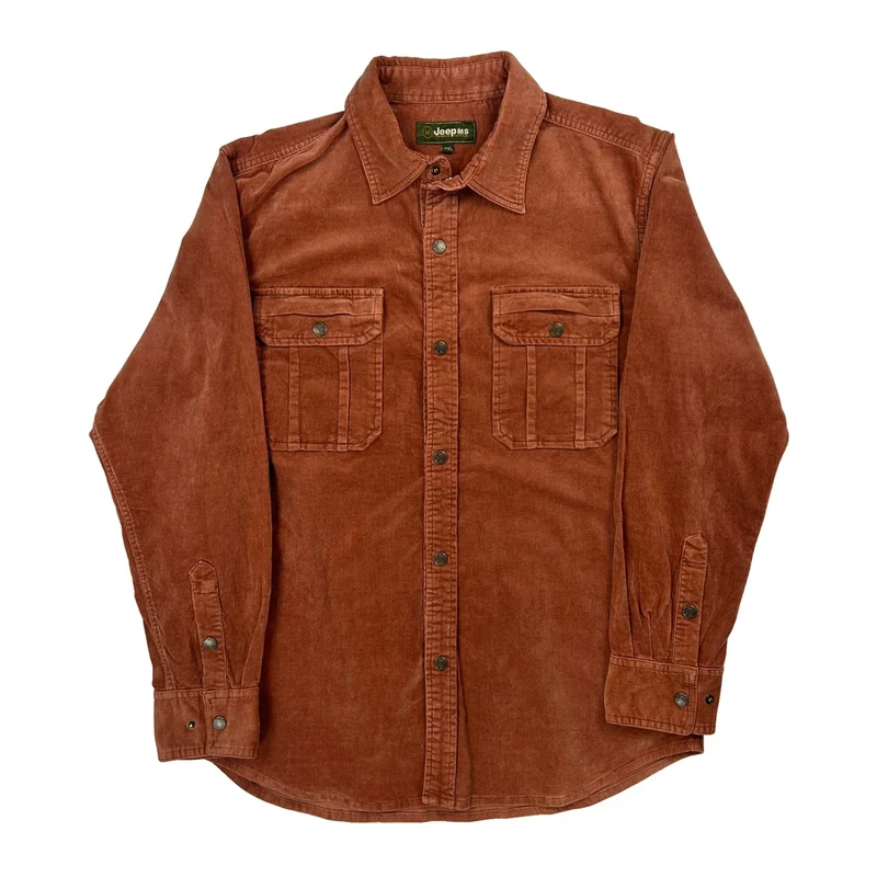 Jeep Cord Shirt - 2XL Brown Corduroy