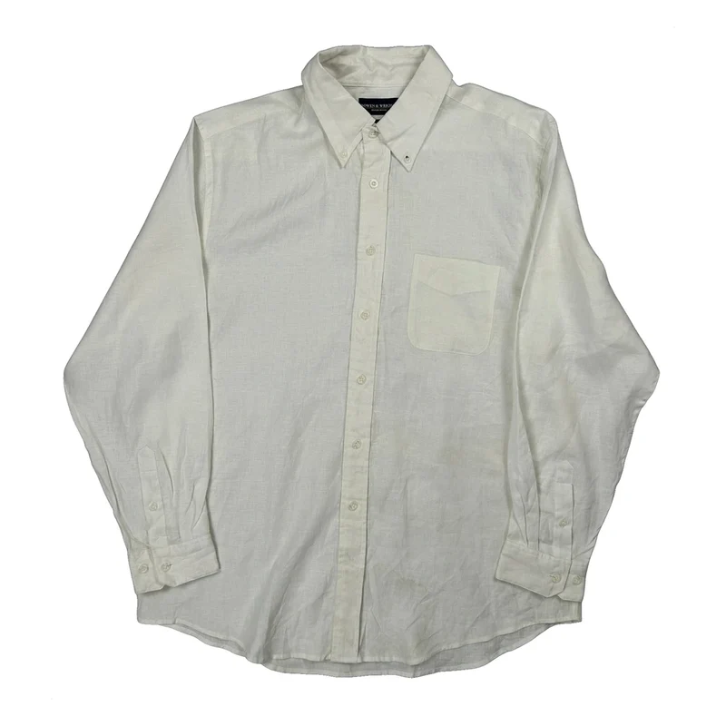 Unbranded Shirt - Large White Linen