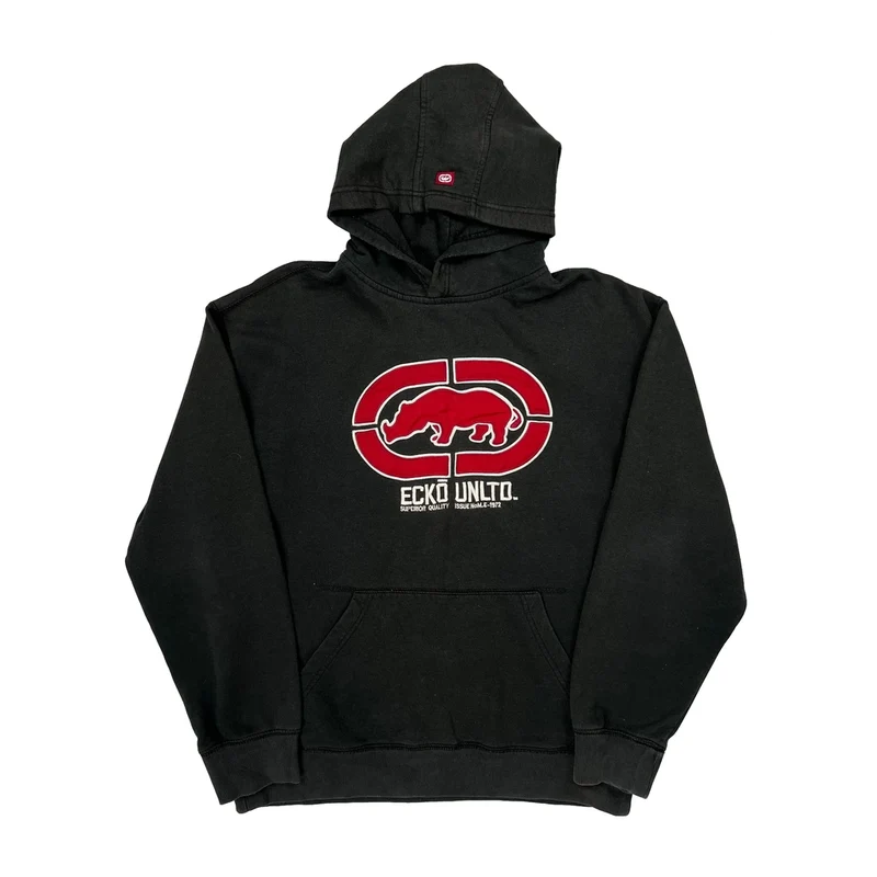 Ecko Unltd Hoodie - Large Black Cotton Blend