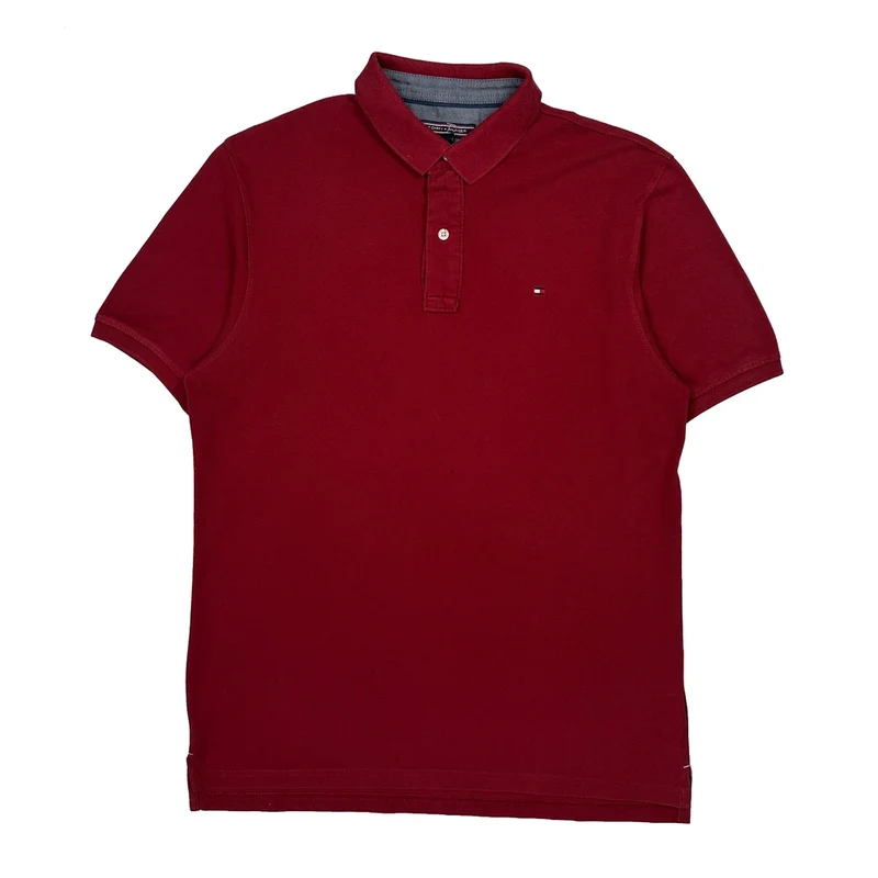 Tommy Hilfiger Polo Shirt - 2XL Red Cotton