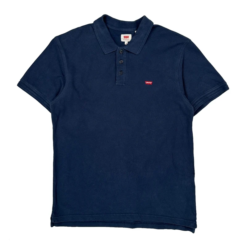 Levis Polo Shirt - Medium Blue Cotton