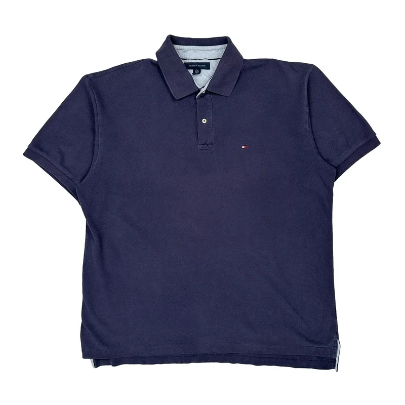 Tommy Hilfiger Polo Shirt - XL Navy Cotton