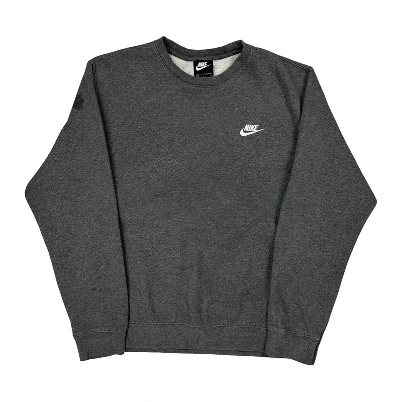 Nike Sweatshirt - Large Grey Cotton