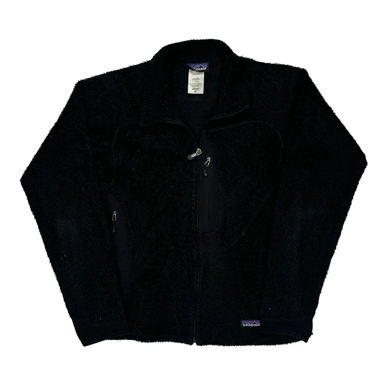 Patagonia Fleece Jacket - Medium Black Polyester