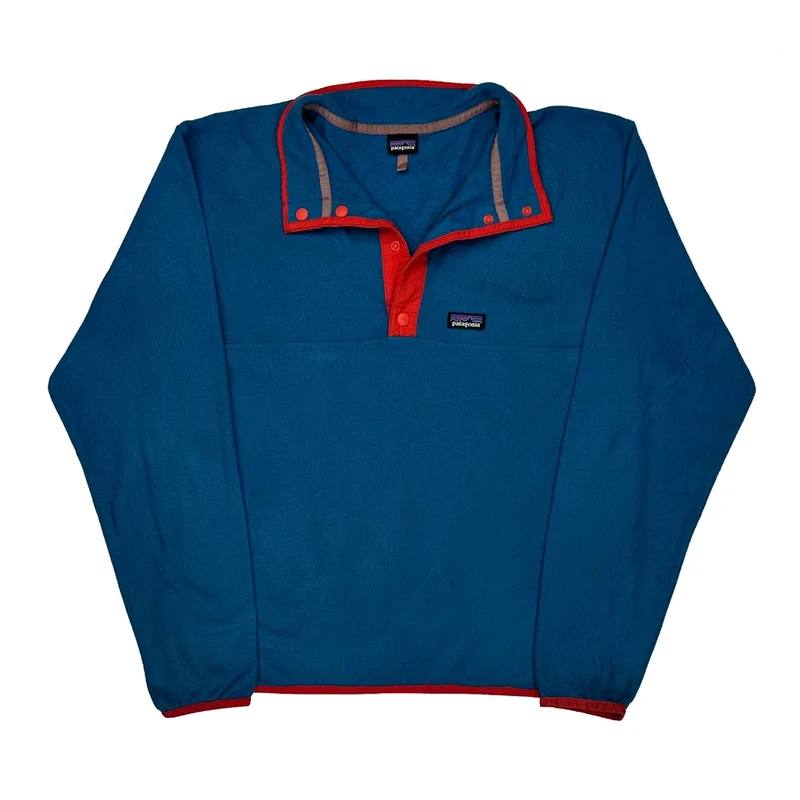 Patagonia Snap T Fleece - Small Blue Polyester