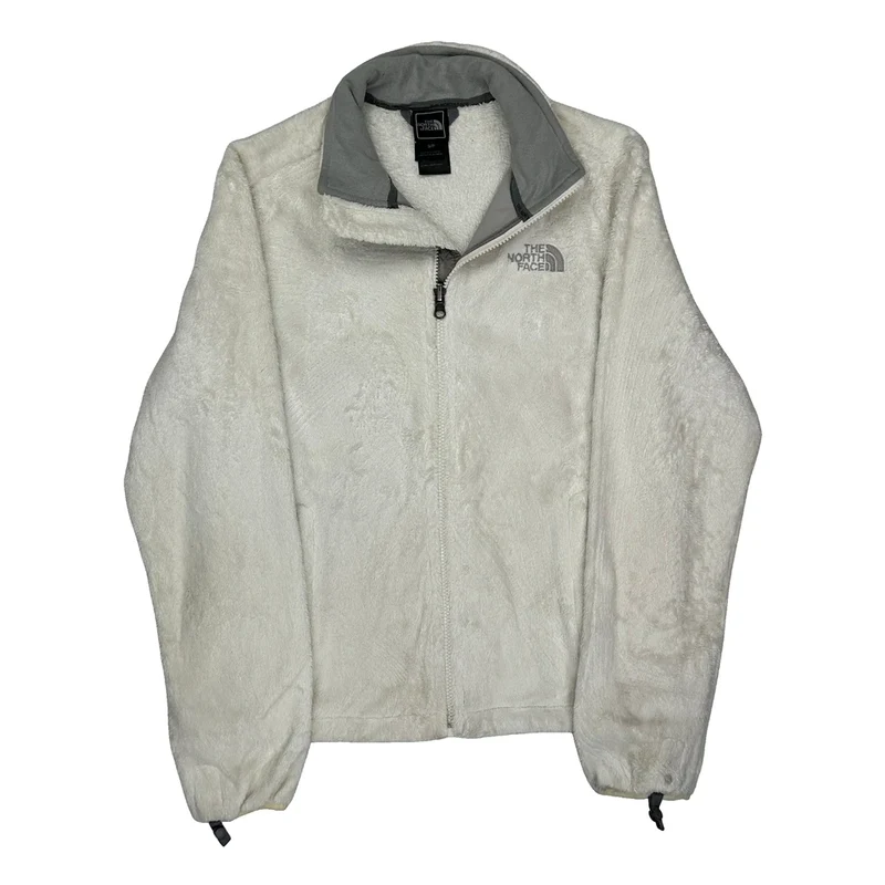 The North Face Fleece Jacket - Small White Polyester