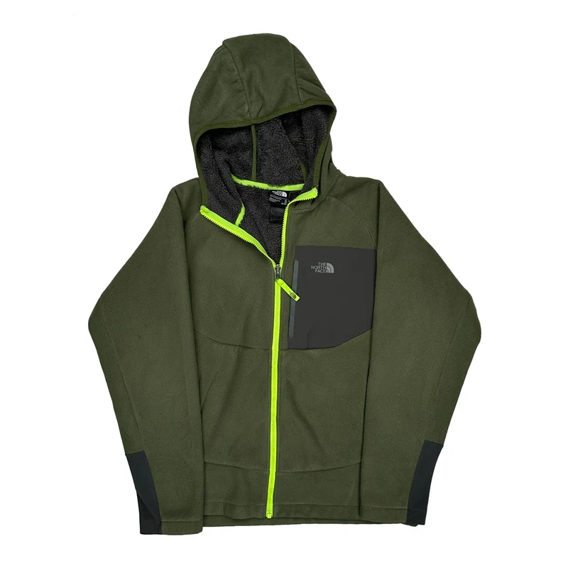 Age 18-20 The North Face Fleece Jacket - XL Green Polyester