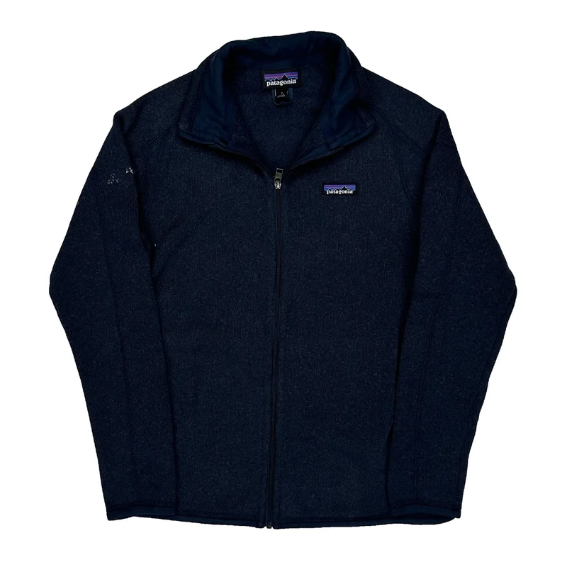 Patagonia Fleece Jacket - Small Navy Polyester