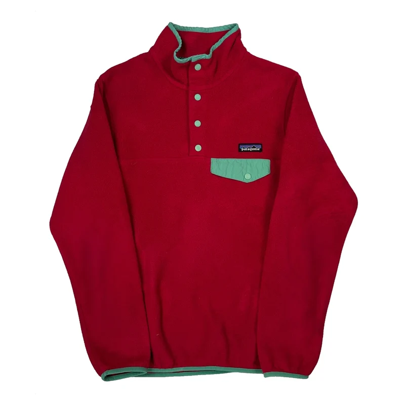 Patagonia T Snap Synchilla Fleece - XS Red Polyester