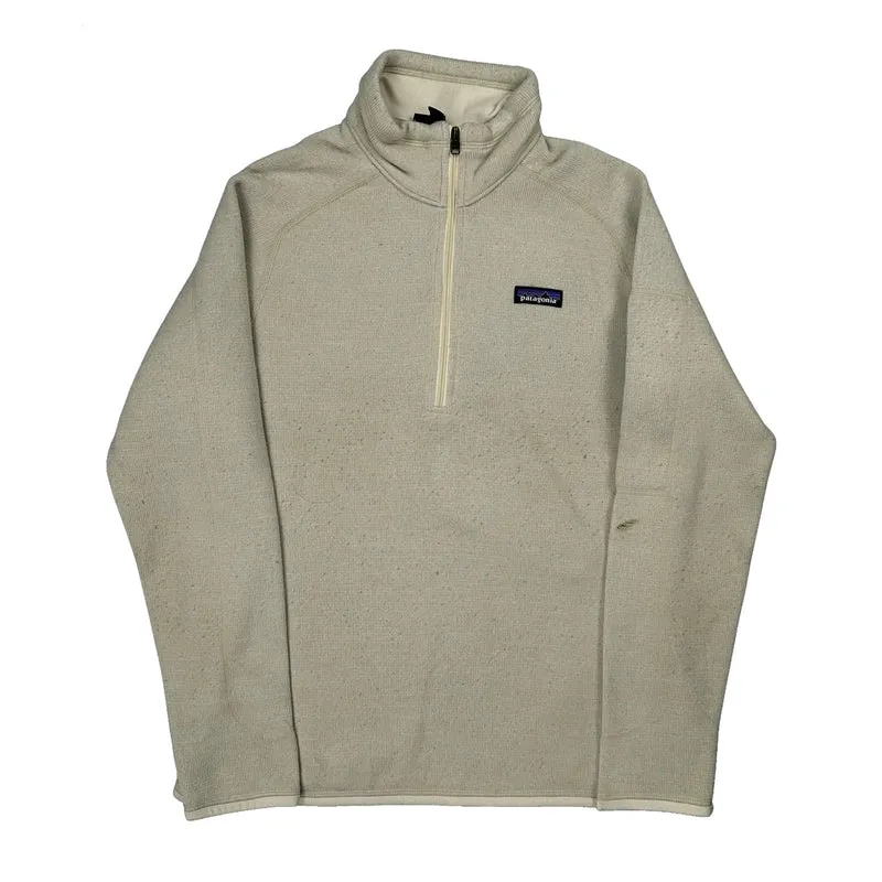 Patagonia Fleece - Large Cream Polyester