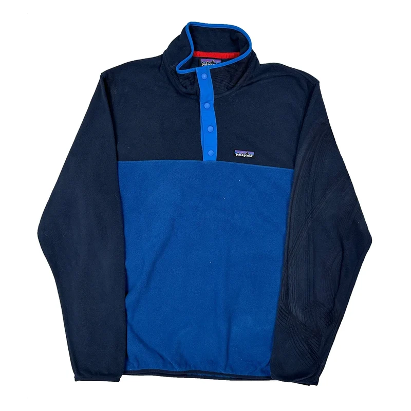 Patagonia T Snap Fleece - Large Blue Polyester