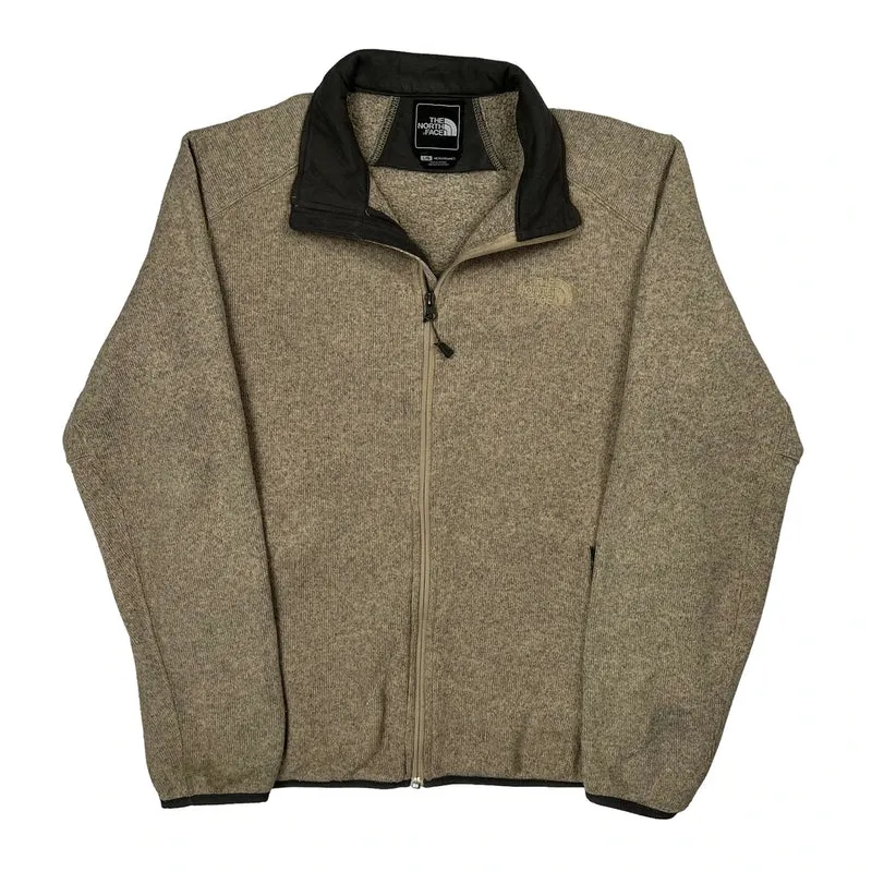 The North Face Fleece Jacket - Large Beige Polyester