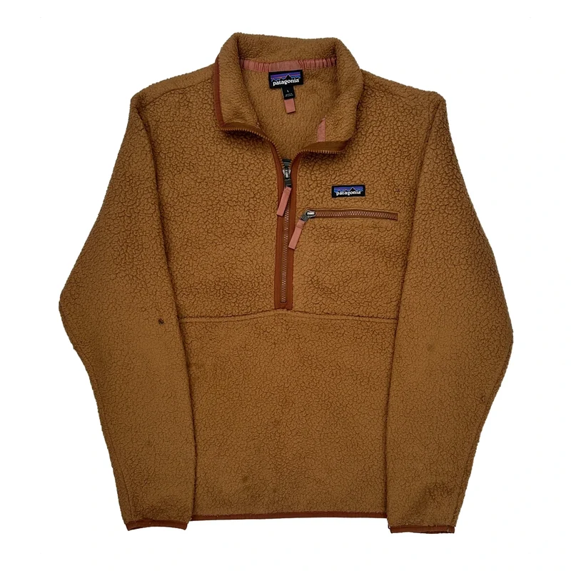 Patagonia Fleece - Large Brown Polyester