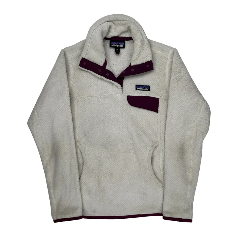 Patagonia T Snap Fleece - XS Cream Polyester