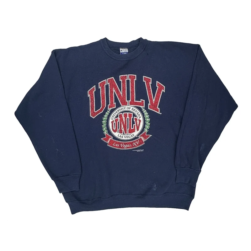 Made In USA Champion College Sweatshirt - XL Blue Cotton