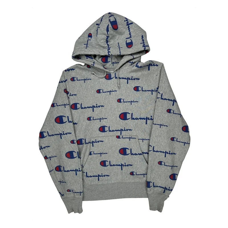 Reverse Weave Champion Hoodie - Medium Gray Cotton