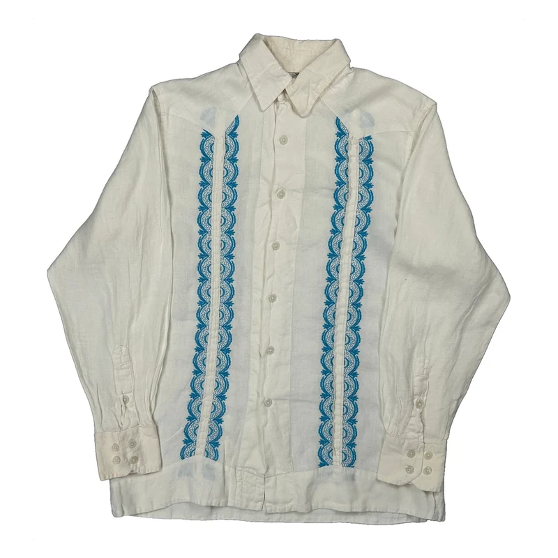 Unbranded Shirt - Medium White Linen