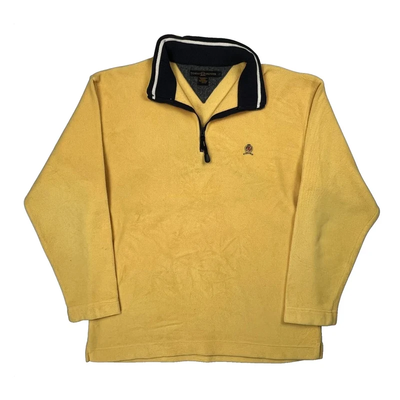 Tommy Hilfiger Fleece - Large Yellow Polyester