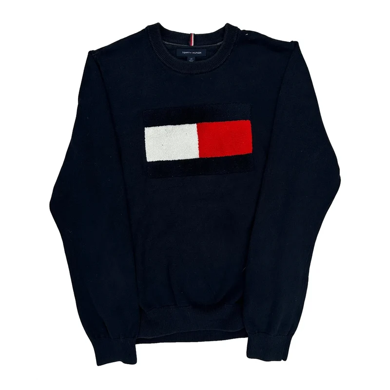 Tommy Hilfiger Sweatshirt - Large Black Cotton