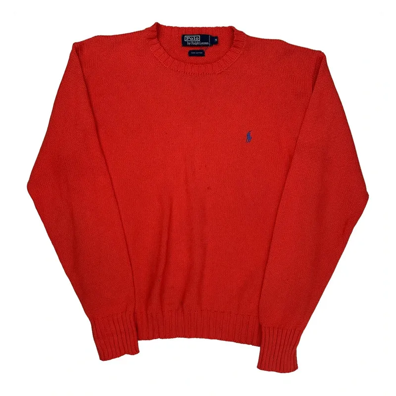 Polo By Ralph Lauren Sweater - Medium Red Cotton