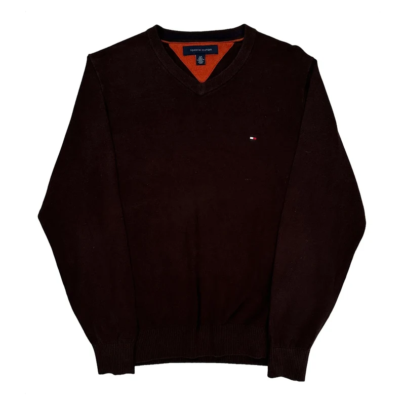 Tommy Hilfiger Sweater - Small Brown Cotton