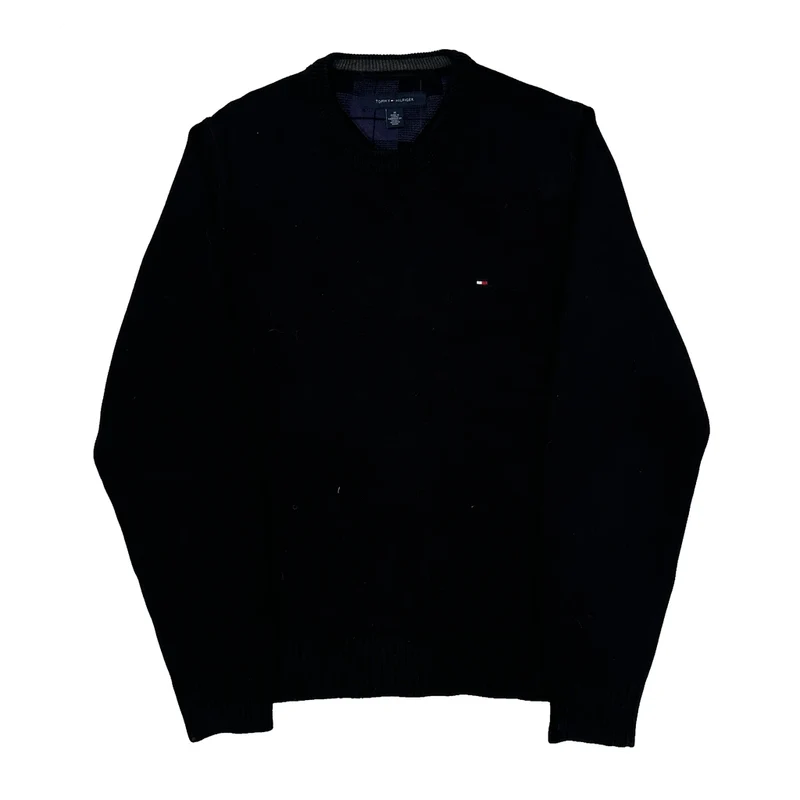 Tommy Hilfiger Sweater - Medium Black Cotton