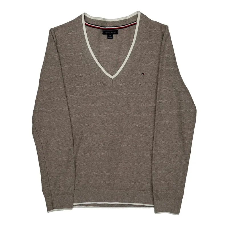 Tommy Hilfiger Sweater - Small Brown Cotton