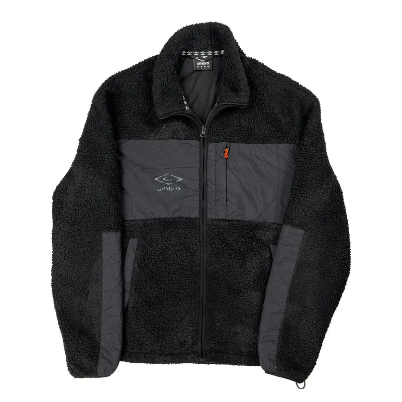 Umbro Fleece Jacket - Large Black Polyester