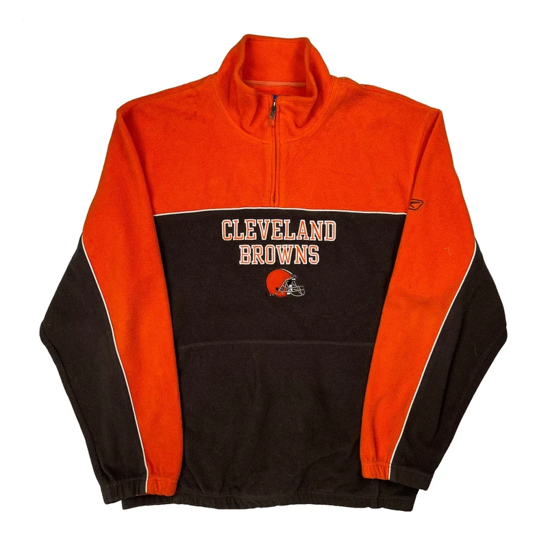 Cleveland Browns Reebok Football Fleece - Medium Orange Polyester