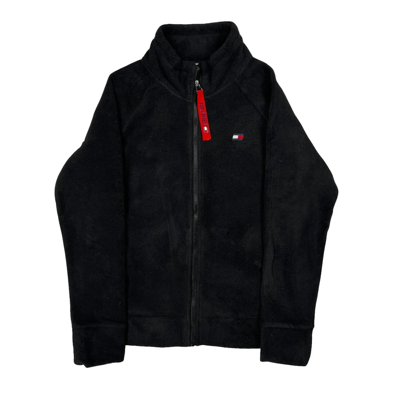 Tommy Hilfiger Fleece Jacket - Medium Black Polyester